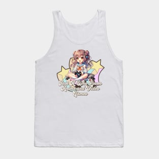 Just A Girl Who Loves Anime and Video Games - Cute Otaku Gamer Tee Tank Top